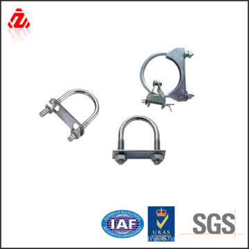 zinc plated standard duty u-bolt pipe clamp